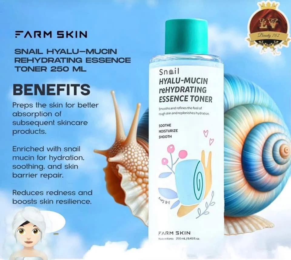 [FARMSKIN] Snail Hyalu- Mucin Rehydrating Essence Toner product image 2