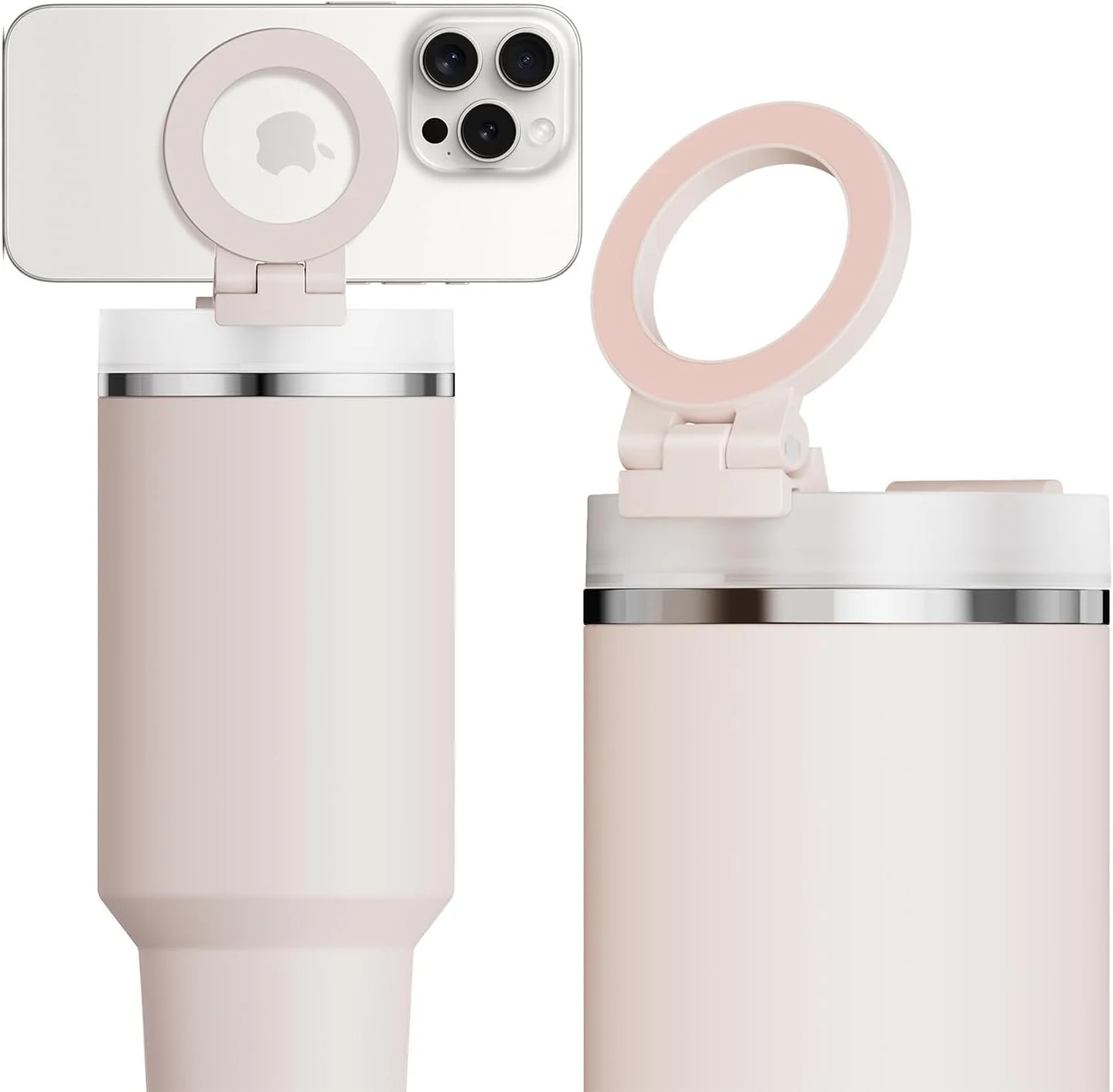 for Stanley Cup Phone Holder with Magnetic Phone Holder for Quencher H2.0 FlowState Tumbler Foldable Stand Water Bottle for Stanley Cup Accessories Hands Free for All Phones Cases variant image 1